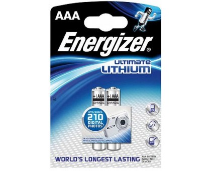 Батарейки Energizer Ultimate Lithium FR03/L92 AAA - 2 шт.