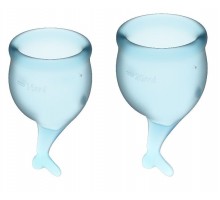 Набор голубых менструальных чаш Feel secure Menstrual Cup