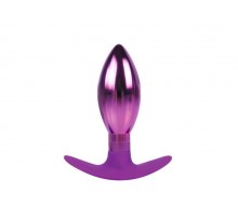 Каплевидная анальная втулка фиолетового цвета - 10,6 см.