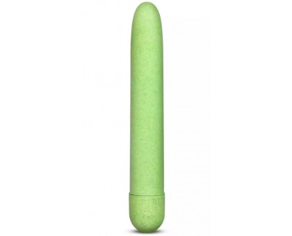 Зелёный биоразлагаемый вибратор Eco - 17,8 см.