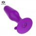 Фиолетовая анальная втулка SOLO с вращающимися шариками - 12,4 см.