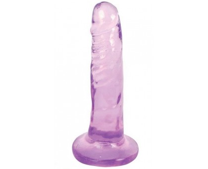 Фиолетовый фаллоимитатор Slim Stick Dildo - 15,2 см.