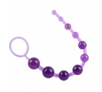 Фиолетовая анальная цепочка Sassy Anal Beads - 26,7 см.