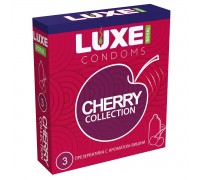 Презервативы с ароматом вишни LUXE Royal Cherry Collection - 3 шт.