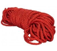 Красная веревка для связывания BDSM Rope - 30 м.