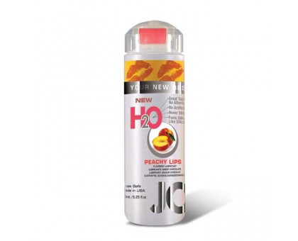 Лубрикант на водной основе с ароматом персика JO Flavored Peachy Lips - 150 мл.