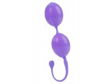 Фиолетовые каплевидные вагинальные шарики L amour Premium Weight