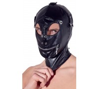 Маска на голову с отверстиями для глаз и рта Imitation Leather Mask