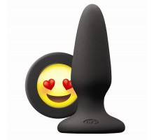 Черная силиконовая пробка среднего размера Emoji ILY - 10,2 см. 