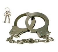Металлические наручники с 2 ключами Chrome Hand Cuffs