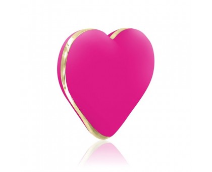 Ярко-розовый вибратор-сердечко Heart Vibe
