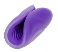 Фиолетовый рельефный мастурбатор Spiral Grip